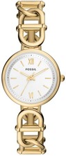 FOSSIL Quarzuhr Carlie 30 mm ES5272 Edelstahl Goldfarben Armbanduhr B-WARE