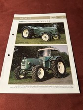 MAN Dieselschlepper 2R3 / 4R3  Weltbild Prospekt 1961 Brochure