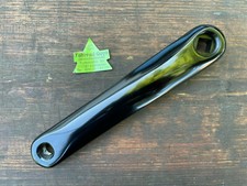 Alu Kurbel links Fahrrad schwarz Tretkurbel  4-Kant 170 mm Pedalarm