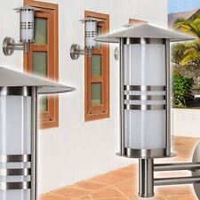 Moderne Aussen Wand Leuchten Wandleuchte Edelstahl Garten Wand Lampen Hof Glas