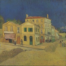 Das gelbe Haus Vincent van Gogh Haus Fenster Türen Kunstdruck Plakat Poster 330