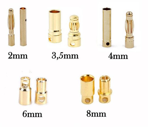 4 6 8 mm goldstecker - 8,