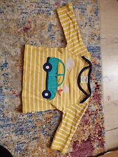 Frugi Langarmshirt Gr. 56 - 62 gelb mit Auto