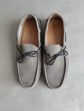 Slipper Mokassin Herren Andrea Puccini Loafer Beige Perforiert Größe 44 Neu