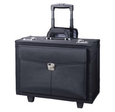 Alassio Pilotenkoffer ROCCA II Business Akten Koffer Mikrofaser schwarz 45034