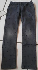Jeans grau mit Herzchen Mädchen Gr 122