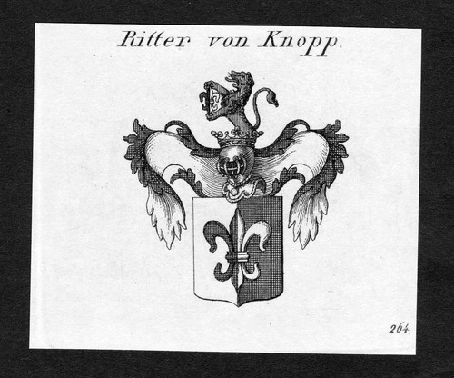 1820 knopp wappen adel - 1820,