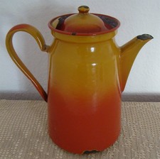 14❚ antiker Emaille Kaffeekanne von ca. 1920-30