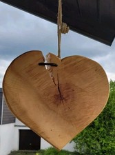 Holz Herz  Deko groß Buche