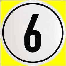 Geschwindigkeitsschild ALU geprägt, 6 km/h Anhänger Traktor Wohnwagen Ø 200 mm