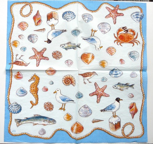 Servietten muscheln möwe - 3,