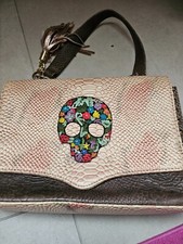 Frankies Garage Damen Maedchen Tasche mit Totenkopf