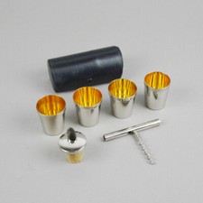 Schnapsbecher - Korkenzieher - Eingießer - Vintage - Made in Germany US-Zone