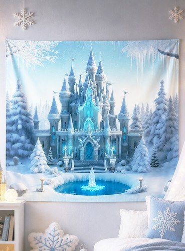 Eisschloss mã rchen150x150cm - eisschloss, mÃ¤rchen150x150cm