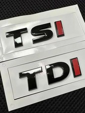 1Pc 3D ABS TSI TDI Car Side