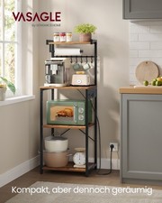 VASAGLE Standregal mit 4