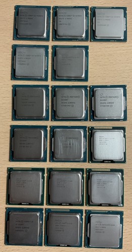 Konvolut 17x intel cpus - 17x,