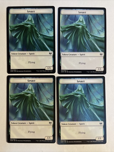 Mtg kaldheim spirit token - 4x,