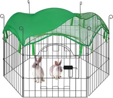 Freilaufgehege Kaninchen Kleintiergehege faltbar Ø 114cm Freigehege H 60cm 0013t