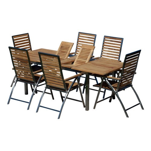 Gartengarnitur edelstahl teak - gartengarnitur,