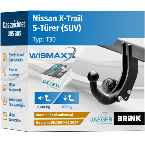 Anhängerkupplung für nissan - für,