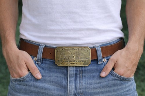 Vintage messingschnalle wells - messingschnalle,,