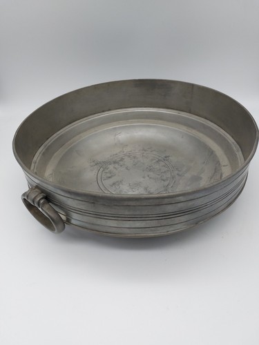Alte zinnschale mit henkeln - mit,