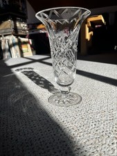 Kristallvase Vase Blumenvase Glasvase Böhmen Groß ca. 22 cm