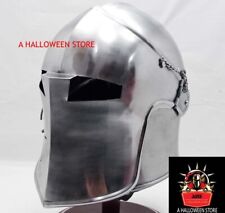 18GA Mittelalter Barbuta Helm Großer Tempelritter Helm Spartaner