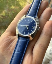 Vintage Citizen CCP blue dial watch Japan Armband Uhr original crown and dial