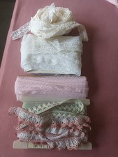 Spitzen Borte Konvolut vier