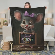 Maus-Baby Mädchen Babydecke |