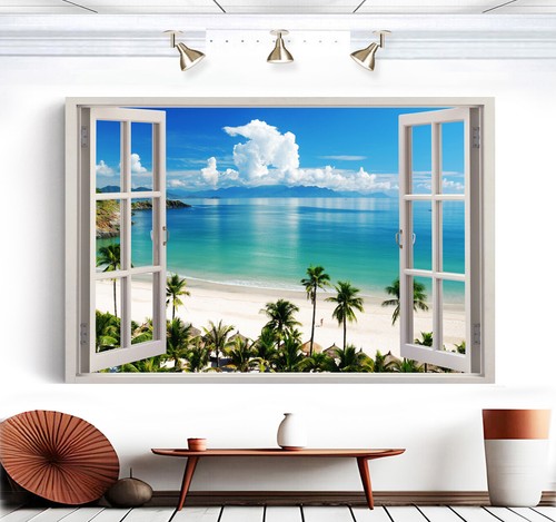 Leinwand bild meer strand - leinwand,