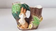 Hornsea England Keramik Hase Häschen Baum Vase Doppelflöte. Keramik. Nr.25