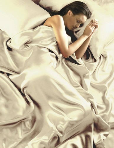 Seidensatin laken set - set, luxus