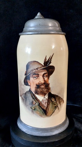 Bierkrug zinndeckel steinkrug - bierkrug,