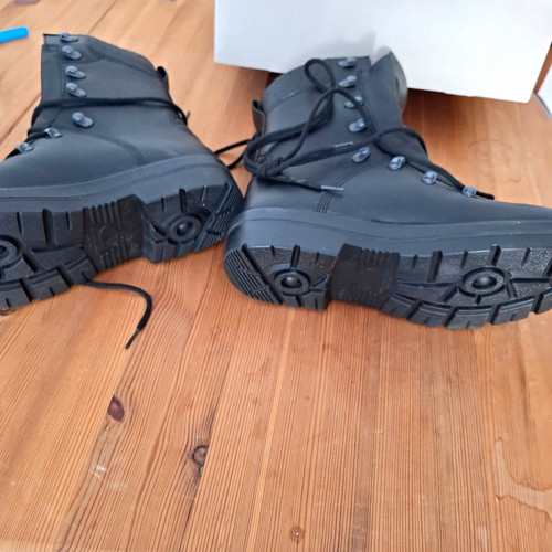 Herren lederstiefel schwarz - herren,
