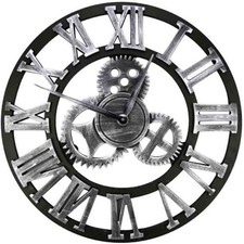 Römische Wanduhr 45 cm Metall