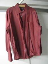 Herren Hemd Finest Tailor C&A rot Gr 43 Brustweite ca 65cm Länge ca 77cm