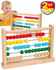 2er Set Holz Abakus