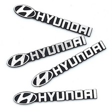4X Für Hyundai Logo Audio Zubehör Embleme Aufkleber Lautsprecher Abzeichen Auto