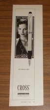 Seltene Werbung CROSS Townsend Collection Füllhalter - Art Deco lebt 1994
