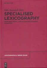 Specialised lexicography