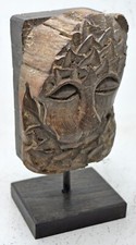 Antik Holz Tribal Löwe Figur Original Alt Sehr Feine Handgeschnitzt