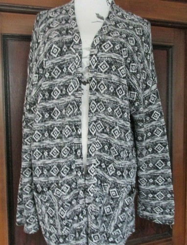 Strickjacke schwarz weiß gr - strickjacke,
