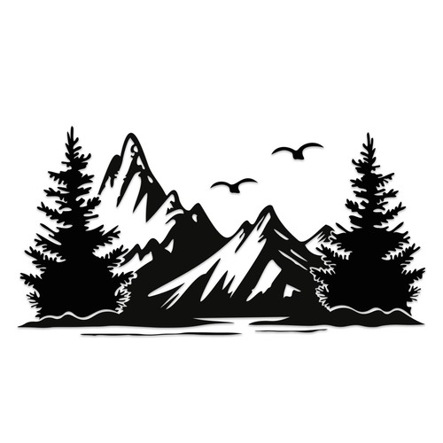 Aufkleber set berge - set,