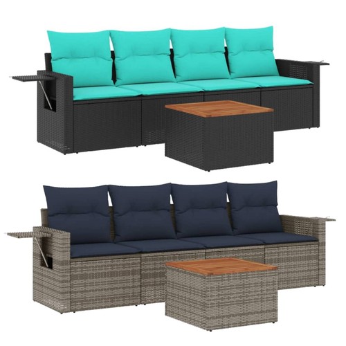 Gartensofa set mit kissen - set,