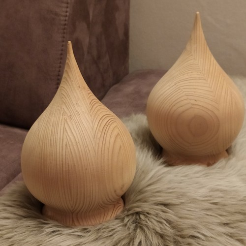 Holz rohling zwiebelform - 2, x