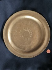 Alter Messingteller Wandteller