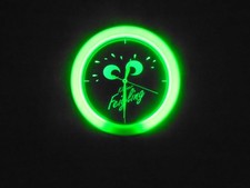 Wanduhr " Kleiner Feigling " mit Neon-Leuchte + Netzadapter + Verpackung